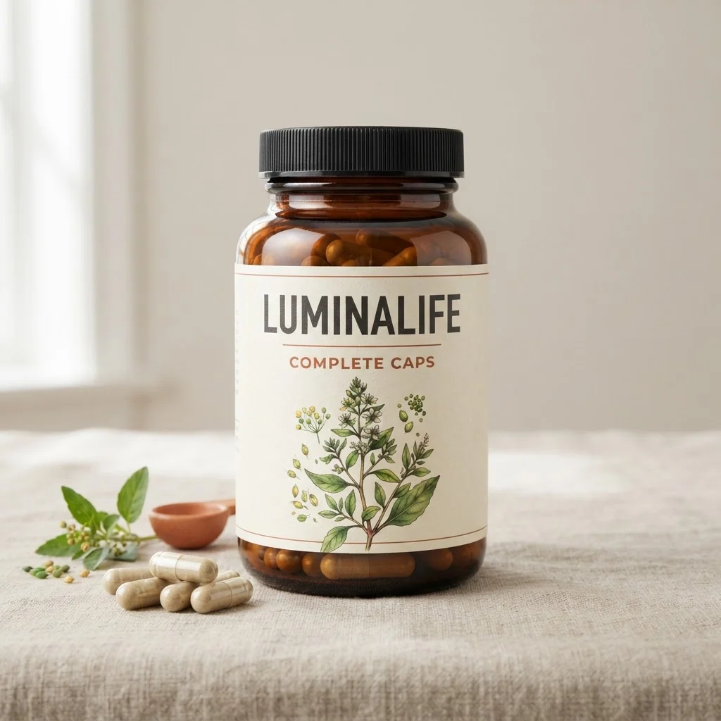 LuminaLife Complete Caps pullo vitamiinien kanssa